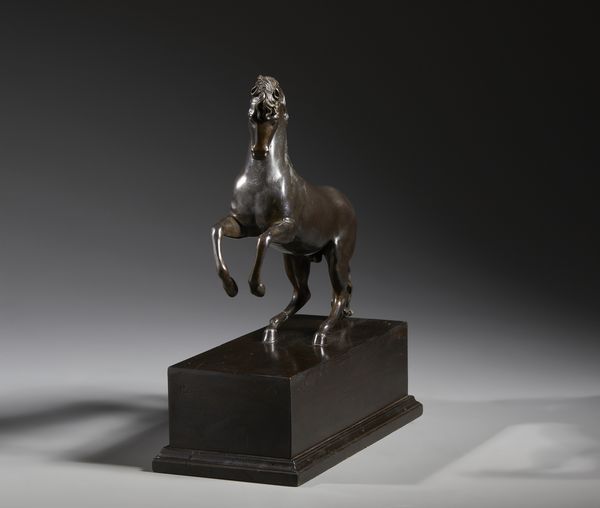 BRONZISTA DEL XIX SECOLO : Cavallo rampante  - Asta Asta 432 | ARTE ANTICA E DEL XIX SECOLO Tradizionale - Associazione Nazionale - Case d'Asta italiane