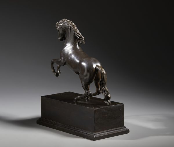 BRONZISTA DEL XIX SECOLO : Cavallo rampante  - Asta Asta 432 | ARTE ANTICA E DEL XIX SECOLO Tradizionale - Associazione Nazionale - Case d'Asta italiane