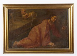 ARTISTA EMILIANO DEL XVII-XVIII SECOLO : Cristo portacroce  - Asta Asta 432 | ARTE ANTICA E DEL XIX SECOLO Tradizionale - Associazione Nazionale - Case d'Asta italiane