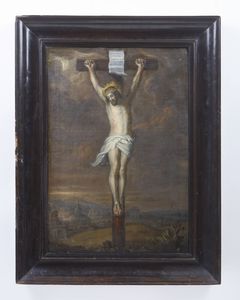 ARTISTA FIAMMINGO DEL XVIII SECOLO : Crocifissione  - Asta Asta 432 | ARTE ANTICA E DEL XIX SECOLO Tradizionale - Associazione Nazionale - Case d'Asta italiane