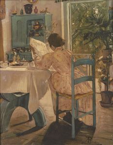 RONTINI ALESSANDRO (1854 - 1933) - La colazione
