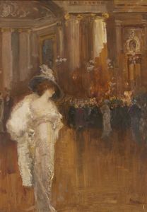 MARIANI POMPEO (1857 - 1927) - Al Casin (Monte Carlo)