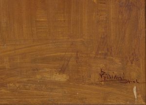 MARIANI POMPEO (1857 - 1927) : Al Casin (Monte Carlo)  - Asta Asta 432 | ARTE ANTICA E DEL XIX SECOLO Tradizionale - Associazione Nazionale - Case d'Asta italiane