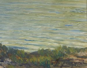 TOGNI EDOARDO (1884 - 1962) : Al laghetto di campo, Valle di Fumo  - Asta Asta 432 | ARTE ANTICA E DEL XIX SECOLO Tradizionale - Associazione Nazionale - Case d'Asta italiane