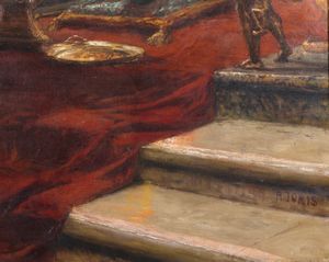 JORIS PIO (1843 - 1921) : Gioved Santo a Roma  - Asta Asta 432 | ARTE ANTICA E DEL XIX SECOLO Tradizionale - Associazione Nazionale - Case d'Asta italiane