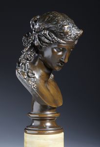 BARBEDIENNE FERDINAND (1810 - 1892) : Busti di Antinoo come Bacco e Arianna  - Asta Asta 432 | ARTE ANTICA E DEL XIX SECOLO Tradizionale - Associazione Nazionale - Case d'Asta italiane