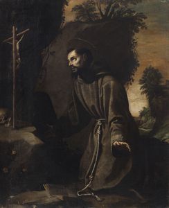 ARTISTA DEL XVI SECOLO : San Francesco  - Asta Asta 432 | ARTE ANTICA E DEL XIX SECOLO Tradizionale - Associazione Nazionale - Case d'Asta italiane