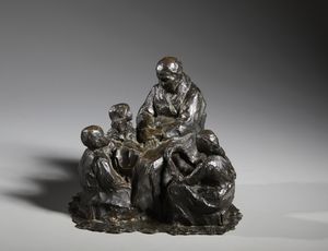 PELLINI EUGENIO (1864 - 1934) - La nonna con i nipoti