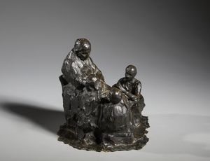 PELLINI EUGENIO (1864 - 1934) : La nonna con i nipoti  - Asta Asta 432 | ARTE ANTICA E DEL XIX SECOLO Tradizionale - Associazione Nazionale - Case d'Asta italiane