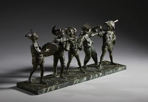 DE MATTEIS FRANCESCO (1852 - 1917) : Concertino a Piedigrotta  - Asta Asta 432 | ARTE ANTICA E DEL XIX SECOLO Tradizionale - Associazione Nazionale - Case d'Asta italiane