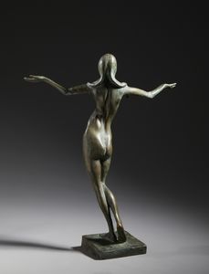 MAZZOLANI ENRICO (1876 - 1968) : Cantico del Sole  - Asta Asta 432 | ARTE ANTICA E DEL XIX SECOLO Tradizionale - Associazione Nazionale - Case d'Asta italiane