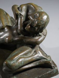 MAZZOLANI ENRICO (1876 - 1968) : L'offerta  - Asta Asta 432 | ARTE ANTICA E DEL XIX SECOLO Tradizionale - Associazione Nazionale - Case d'Asta italiane