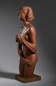 MANNUCCI GIANNETTO (1911 - 1980) : Bagnante  - Asta Asta 432 | ARTE ANTICA E DEL XIX SECOLO Tradizionale - Associazione Nazionale - Case d'Asta italiane