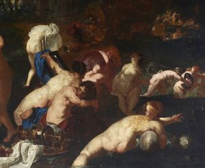 VON HAACHER HANS (1552 - 1615) : Il bagno di Diana  - Asta Asta 432 | ARTE ANTICA E DEL XIX SECOLO Tradizionale - Associazione Nazionale - Case d'Asta italiane