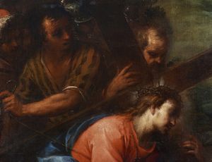 NUVOLONE CARLO FRANCESCO (1608 - 1661) : Cristo sul calvario cade sotto la croce  - Asta Asta 432 | ARTE ANTICA E DEL XIX SECOLO Tradizionale - Associazione Nazionale - Case d'Asta italiane