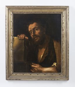 ARTISTA CENTROITALIANO DEL XVII SECOLO : Ritratto di evangelista  - Asta Asta 432 | ARTE ANTICA E DEL XIX SECOLO Tradizionale - Associazione Nazionale - Case d'Asta italiane