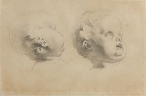 FANCELLI PIETRO  (1764 - 1850) - Studio per volto di bimbo