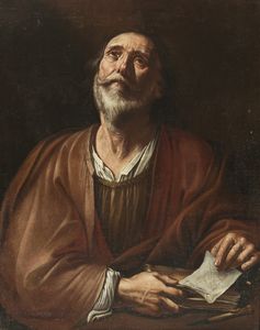 FRACANZANO FRANCESCO (1612 - 1656) - Ritratto di filosofo, probabilmente Euclide