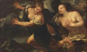 LIBERI PIETRO (1614 - 1687) - Giove e Callisto