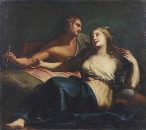 ARTISTA DEL XVII SECOLO - Angelica e Medoro