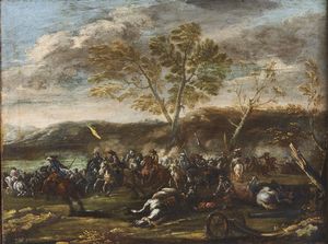 SIMONINI FRANCESCO (1686 - 1753) - Scena di battaglia