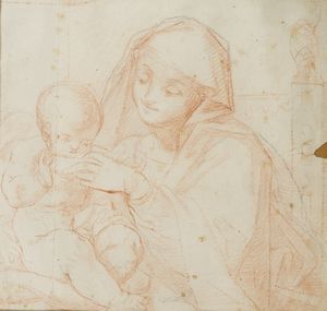 FANCELLI PIETRO  (1764 - 1850) : Madonna con Bambino  - Asta Asta 432 | ARTE ANTICA E DEL XIX SECOLO Tradizionale - Associazione Nazionale - Case d'Asta italiane