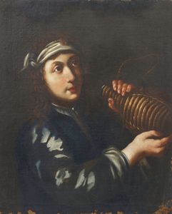 KEIL BERNHARD (1624 - 1687) - Attribuito a. Giovane bevitore