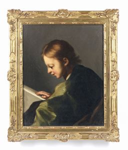 PIAZZETTA GIOVANNI BATTISTA (1682 - 1754) : Attribuito a. Ritratto di giovane mentre legge  - Asta Asta 432 | ARTE ANTICA E DEL XIX SECOLO Tradizionale - Associazione Nazionale - Case d'Asta italiane