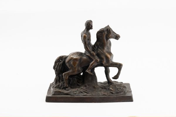 Giorgio de Chirico : Cavallo e cavaliere (Dioscuro)  - Asta Arte Moderna e Contemporanea - Associazione Nazionale - Case d'Asta italiane