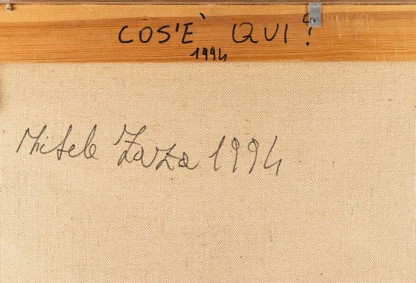 MICHELE ZAZA : Cos' qui?  - Asta Arte Moderna e Contemporanea - Associazione Nazionale - Case d'Asta italiane