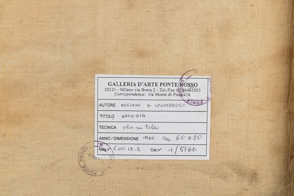 ADRIANO SPILIMBERGO : Nevicata  - Asta Arte Moderna e Contemporanea - Associazione Nazionale - Case d'Asta italiane