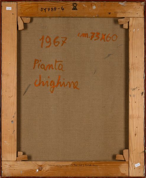 ALFREDO CHIGHINE : Pianta  - Asta Arte Moderna e Contemporanea - Associazione Nazionale - Case d'Asta italiane