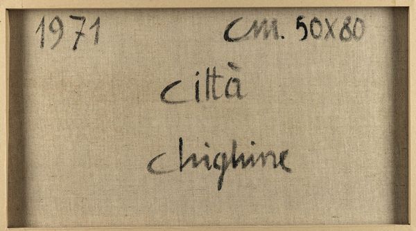 ALFREDO CHIGHINE : Citt  - Asta Arte Moderna e Contemporanea - Associazione Nazionale - Case d'Asta italiane