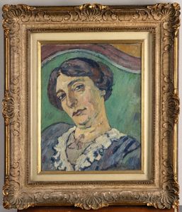 Piero Marussig : Ritratto della moglie  - Asta Arte Moderna e Contemporanea - Associazione Nazionale - Case d'Asta italiane