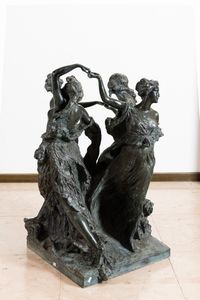Edoardo Rubino : Gruppo allegorico decorativo (La Danza o le quattro grazie)  - Asta Arte Moderna e Contemporanea - Associazione Nazionale - Case d'Asta italiane