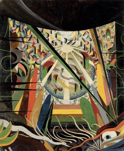 Julius Evola - Visione scenografica/ Composizione Dada - Opera bifrontale