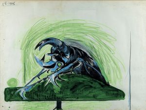 Graham Sutherland - Beetle (Study for bestiare)