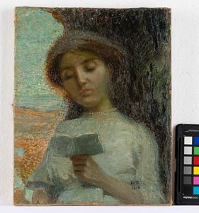 Gerardo Dottori : Fanciulla che legge  - Asta Arte Moderna e Contemporanea - Associazione Nazionale - Case d'Asta italiane