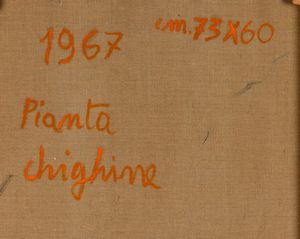 ALFREDO CHIGHINE : Pianta  - Asta Arte Moderna e Contemporanea - Associazione Nazionale - Case d'Asta italiane