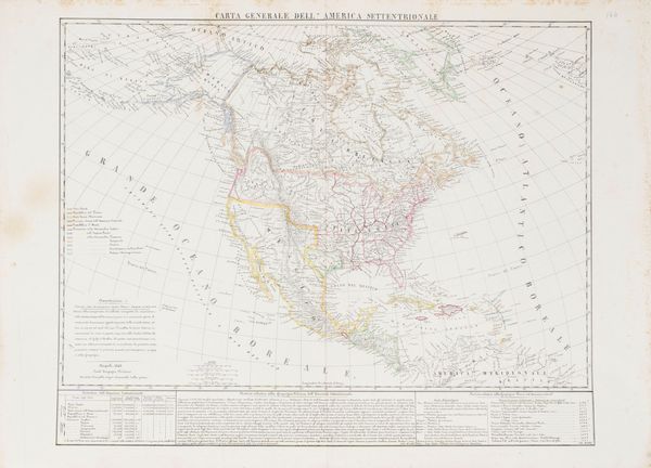 Benedetto Marzolla : Carta generale dell'America Settentrionale.  - Asta Libri, Autografi e Stampe - Associazione Nazionale - Case d'Asta italiane