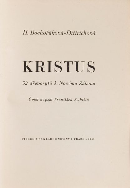 Helena Bochořáková-Dittrichová : Z meho detstvi: drevoryty (From My Childhood: Woodcuts)  - Asta Libri, Autografi e Stampe - Associazione Nazionale - Case d'Asta italiane