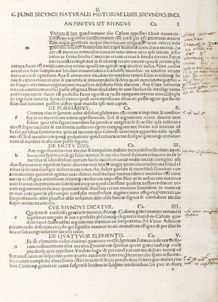 Plinio il giovane : Historia Naturalis  - Asta Libri, Autografi e Stampe - Associazione Nazionale - Case d'Asta italiane