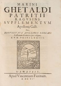 Marino Ghetaldi - Supplementum Apollonij Galli