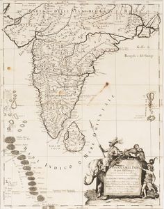 Giacomo Cantelli - Penisola dell'India di qua dal Gange et Isole intorno ad essa adiacenti Descritta, et accresciuta di nuove, e varie Notizie.