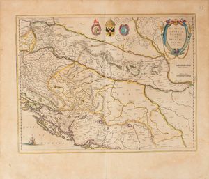 Gerardo Mercatore - Sclavonia, Croatia, Bosnia cum Dalmatiae Parte. Auct. Ger. Mercatore.