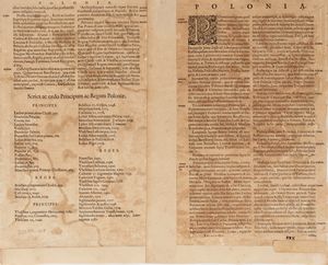 Henricus Hondius : Poloniae. Nova et acurata descriptio.  - Asta Libri, Autografi e Stampe - Associazione Nazionale - Case d'Asta italiane
