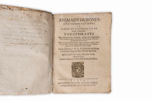 Domenico Vigna - Animadversiones sive observationes in libros de historia, et de causis plantarum