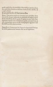 DANTE ALIGHIERI : Convivio  - Asta Libri, Autografi e Stampe - Associazione Nazionale - Case d'Asta italiane