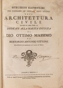Vittone, Bernardo Antonio - Istruzioni elementari....dell'Architettura Civile