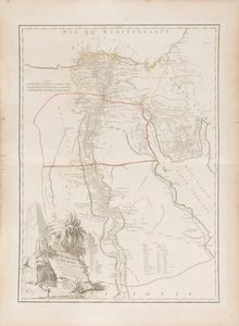 Gilles-Robert de Vaugondy - Carte de lEgypte ancienne et moderne.